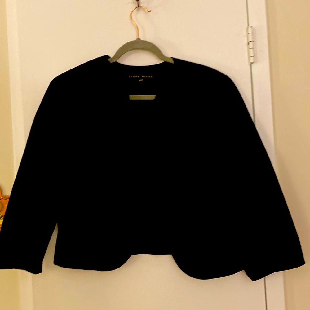 Black silk jacket size 12